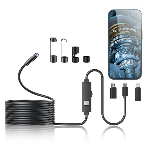 Usb endoskop 200w - 5m, kamera